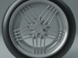 자동차 바퀴 3D 모델