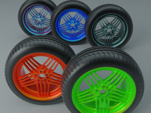 car wheels 3Dモデル