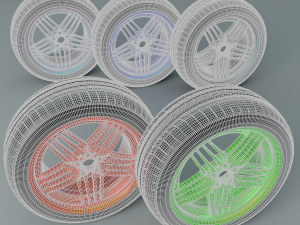 car wheels Model 3D