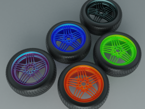 car wheels Model 3D