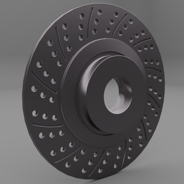 car brake disk 3D-Modell .c4d .max .obj .3ds .fbx .stl .blend 