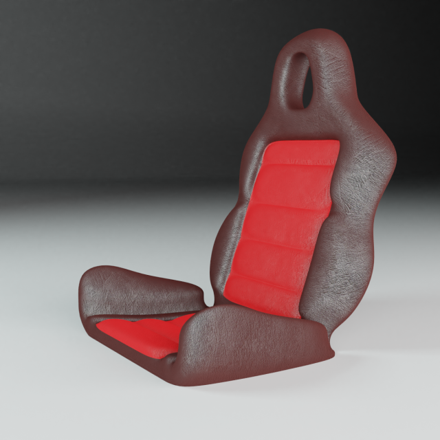 car seat 3D 模型 .c4d .max .obj .3ds .fbx .stl .blend