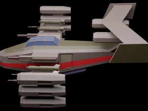 spaceship 3D-Modell