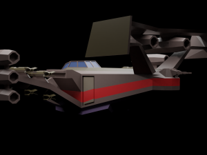 spaceship 3D-Modell
