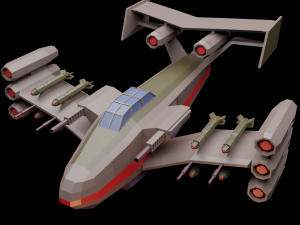 spaceship 3D-Modell