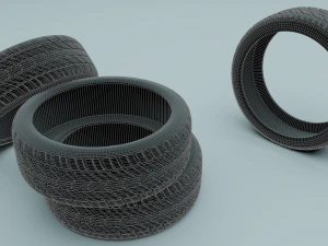car tire 3D Model