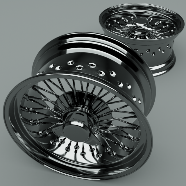 car rim 3D Model .c4d .max .obj .3ds .fbx .stl .blend 