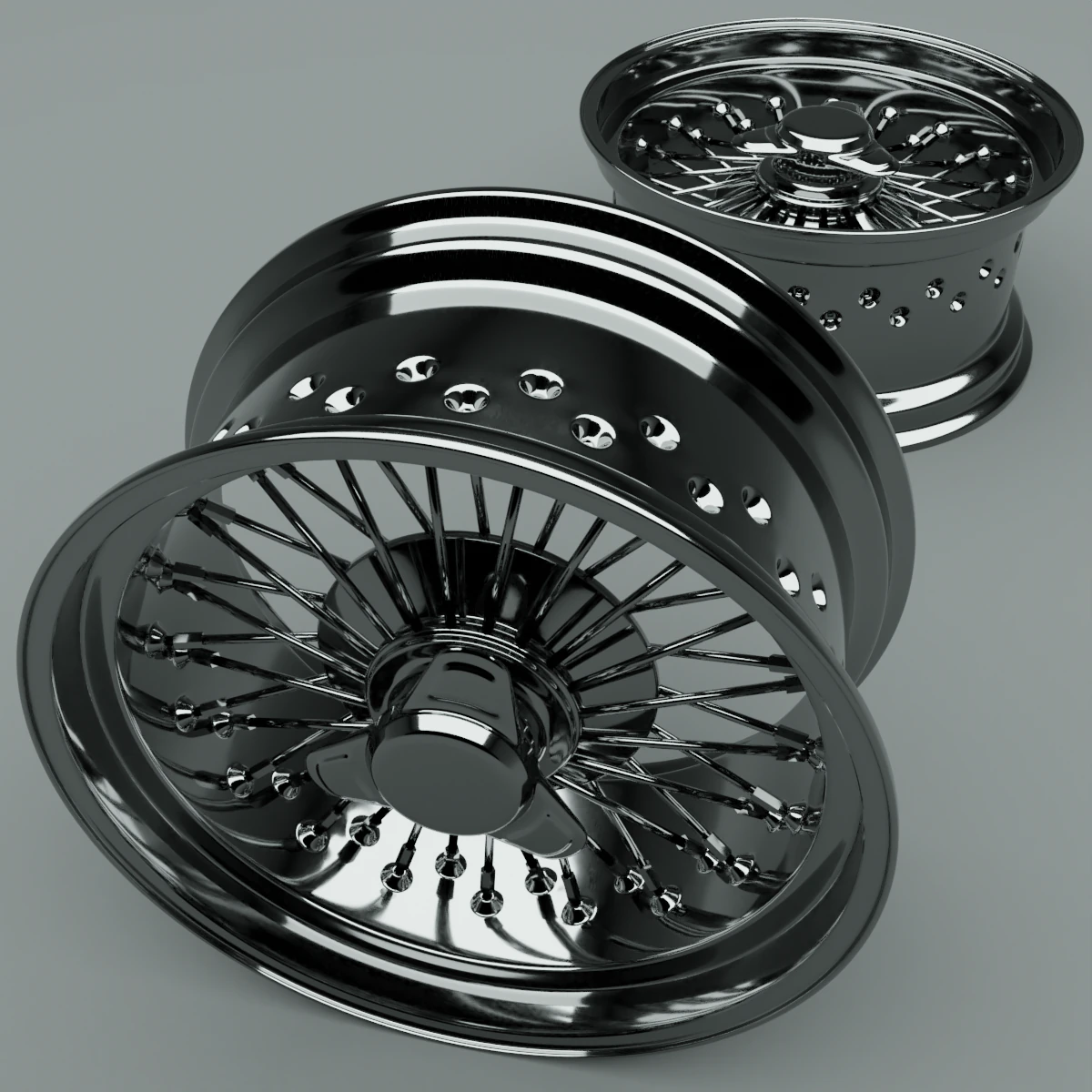 car rim 3D Model .c4d .max .obj .3ds .fbx .stl .blend 