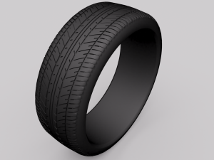 car tire 3D 模型