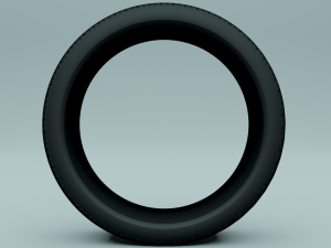 car tire 3D 模型