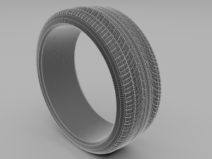 car tire 3D 模型