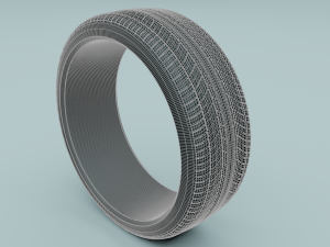 car tire 3D 模型