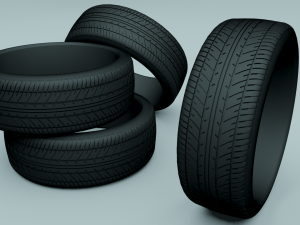 car tire 3D 模型