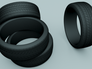 car tire 3D 模型
