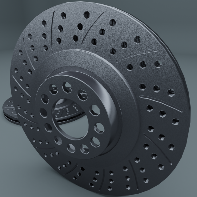car brake disk Modello 3D .c4d .max .obj .3ds .fbx .stl .blend 