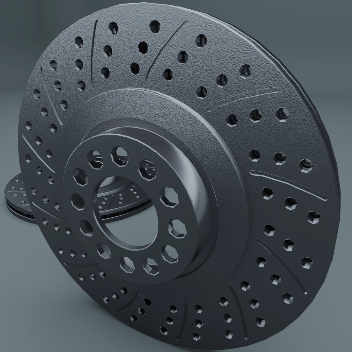 car brake disk 3D Model .c4d .max .obj .3ds .fbx .stl .blend