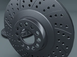 कार ब्रेक डिस्क 3D मॉडल