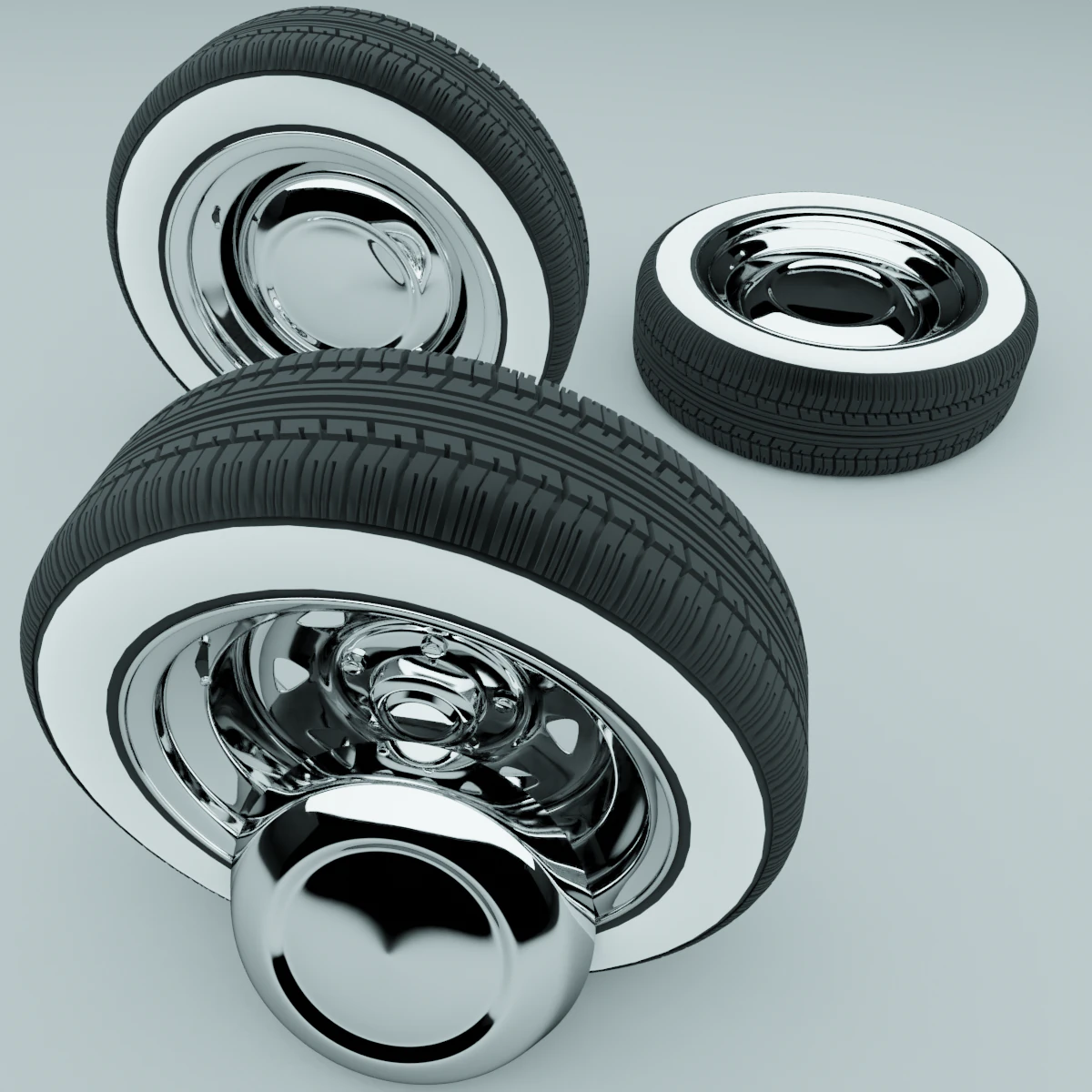 car wheel 3D Model .c4d .max .obj .3ds .fbx .stl .blend 