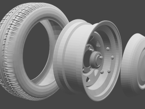 car wheel Model 3D