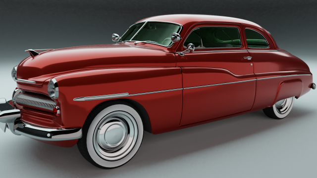 classic car 3D Model .c4d .max .obj .3ds .fbx .stl .blend 