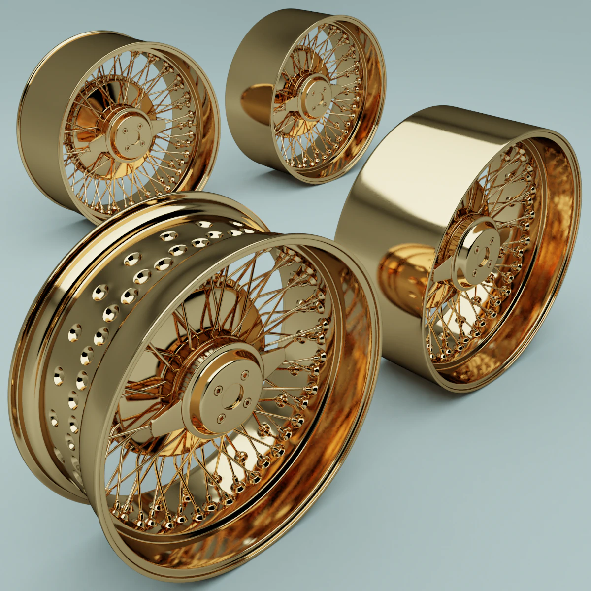 car rim 3D Model .c4d .max .obj .3ds .fbx .stl .blend