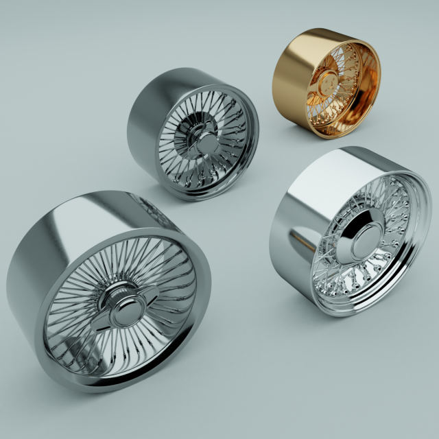 car rims Model 3D .c4d .max .obj .3ds .fbx .stl .blend