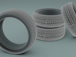 car tire 3D Model