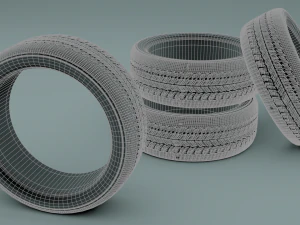 car tire 3D Model