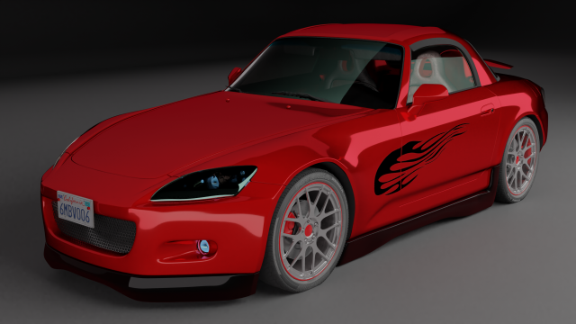 sportcar 3D-Modell .c4d .max .obj .3ds .fbx .stl .blend 