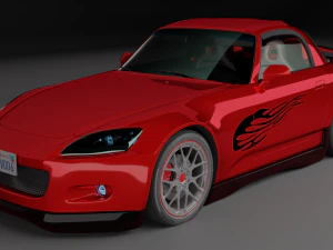 स्पोर्टकार 3D मॉडल