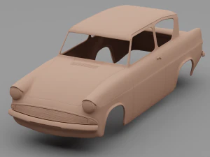 auto d'epoca Modello 3D