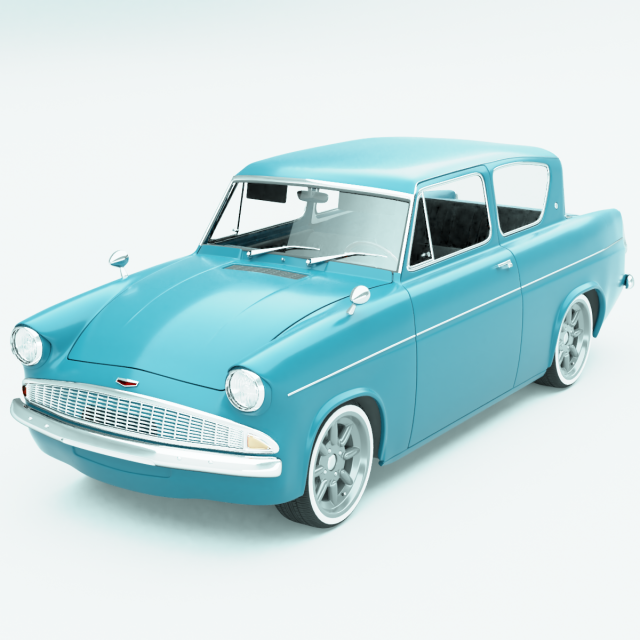 classic car 3D Модель .c4d .max .obj .3ds .fbx .stl .blend 