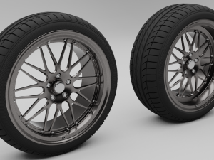 car wheels Model 3D