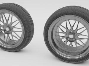 car wheels Model 3D