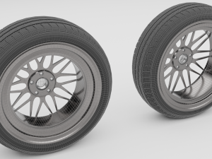 car wheels Model 3D