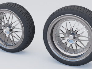 car wheels Model 3D