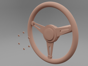 steering wheel 3Dモデル