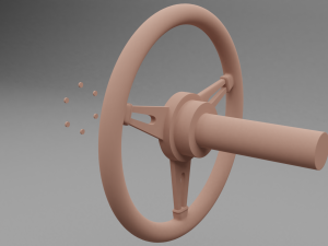 steering wheel 3Dモデル