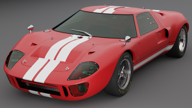 classic car 3D Model .c4d .max .obj .3ds .fbx .stl .blend 