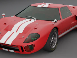 auto d'epoca Modello 3D