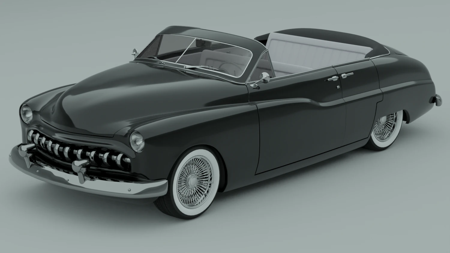 classic car 3D Model .c4d .max .obj .3ds .fbx .stl .blend