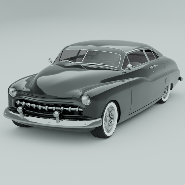 classic car Model 3D .c4d .max .obj .3ds .fbx .stl .blend 