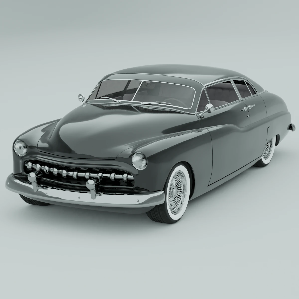 classic car 3D Model .c4d .max .obj .3ds .fbx .stl .blend 
