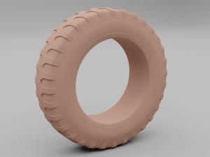 car tire 3D 模型