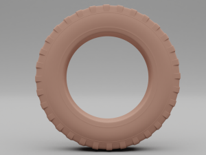 car tire 3D 模型