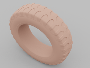 car tire 3D 模型