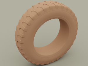 car tire 3D 模型