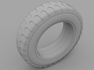 car tire 3D 模型