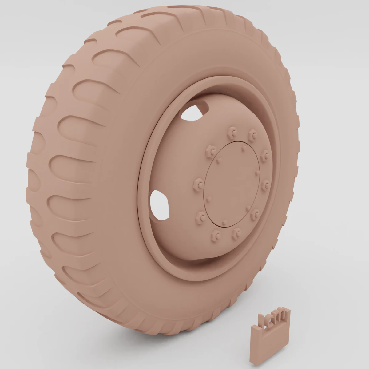 car wheel 3D Model .c4d .max .obj .3ds .fbx .stl .blend 
