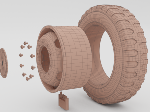 car wheel Modelo 3D